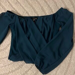 Green long sleeve top